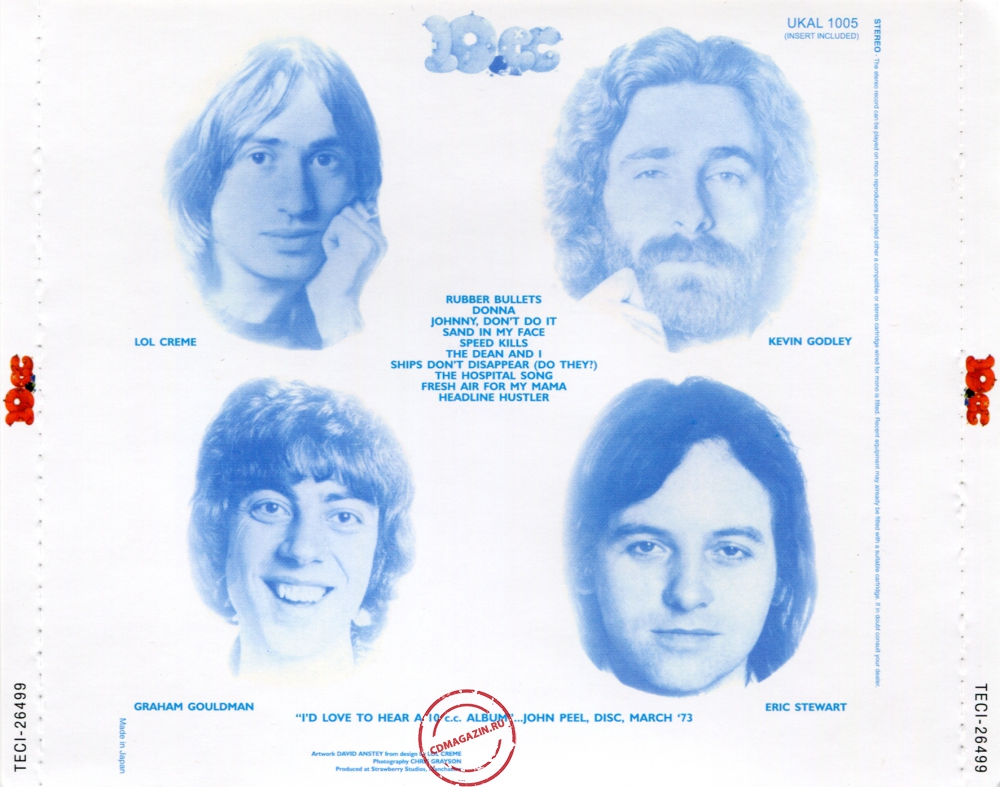 Audio CD: 10cc (1973) 10cc Audio CD: 10cc (1973) 10cc