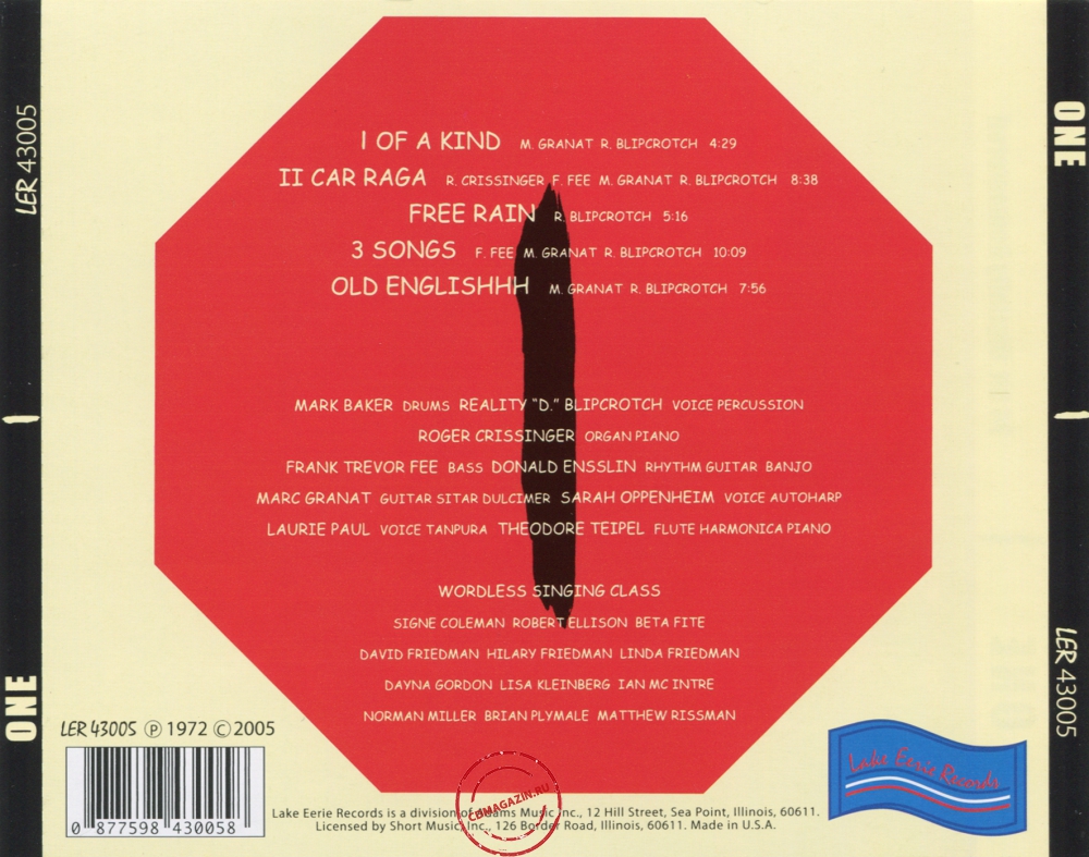 Audio CD: 1 (4) (1972) One