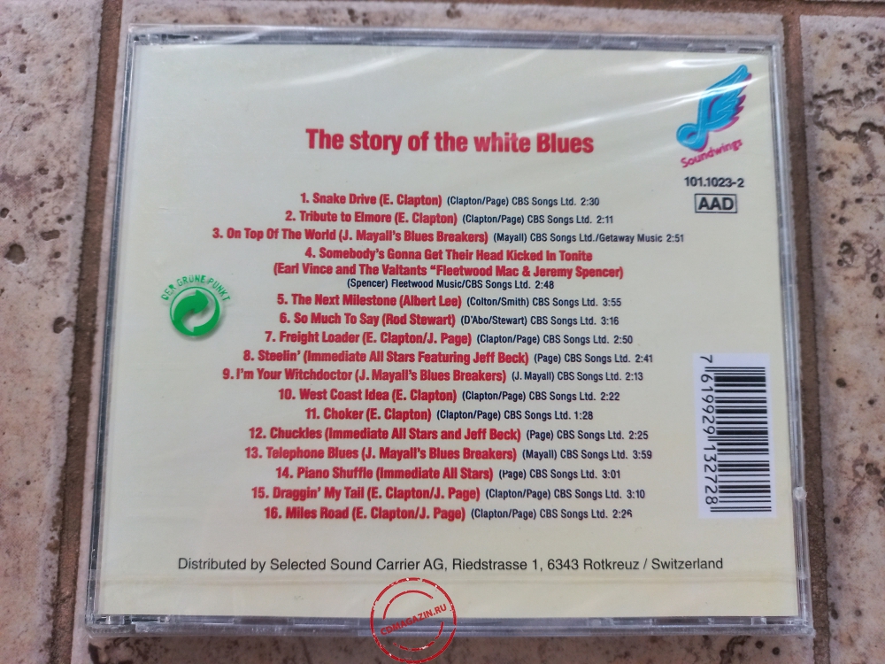 Audio CD: VA The Story Of The White Blues (1989) Compilation