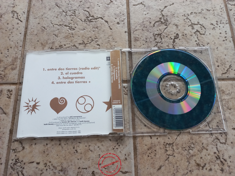 Audio CD: Heroes Del Silencio (1990) Entre Dos Tierras