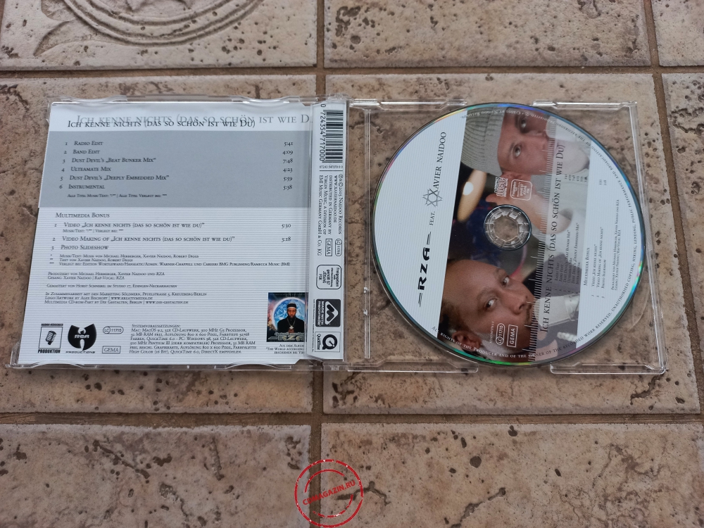 Audio CD: RZA (2003) Ich Kenne Nichts (Das So Schön Ist Wie Du)