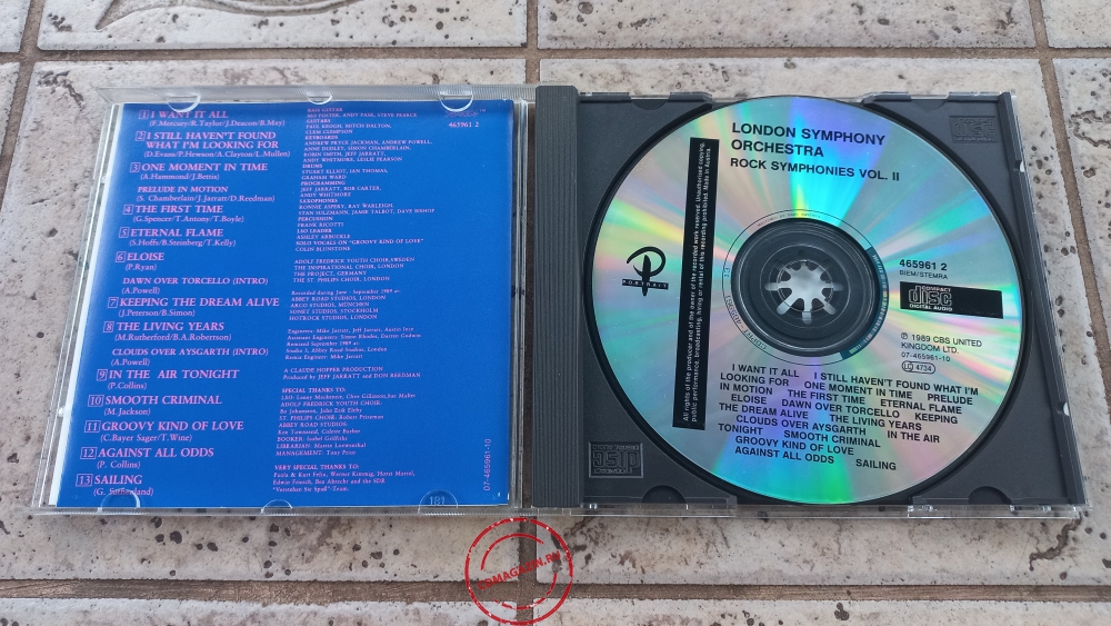 Audio CD: London Symphony Orchestra (1989) Rock Symphonies Vol. II Audio CD: London Symphony Orchestra (1989) Rock Symphonies Vol. II