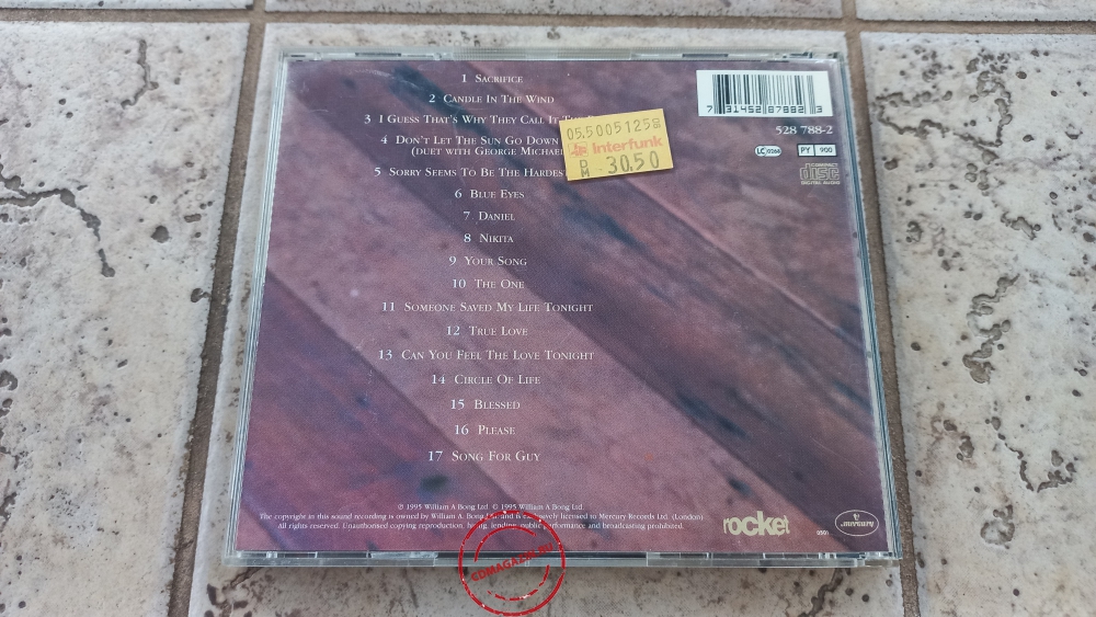 Audio CD: Elton John (1995) Love Songs Audio CD: Elton John (1995) Love Songs