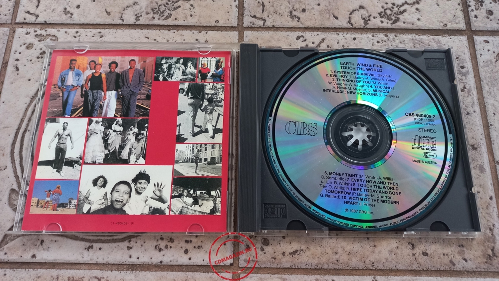 Audio CD: Earth Wind & Fire (1987) Touch The World Audio CD: Earth Wind & Fire (1987) Touch The World