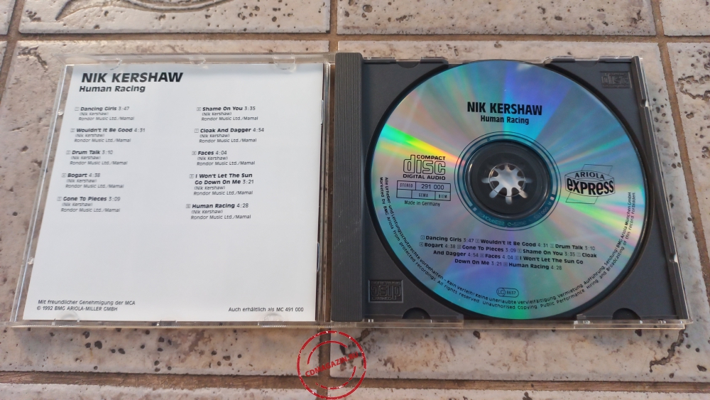 Audio CD: Nik Kershaw (1984) Human Racing Audio CD: Nik Kershaw (1984) Human Racing
