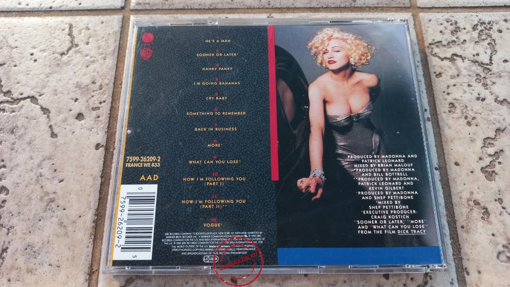 Audio CD: Madonna (1990) I'm Breathless (OST Dick Tracy) Audio CD: Madonna (1990) I'm Breathless (OST Dick Tracy)