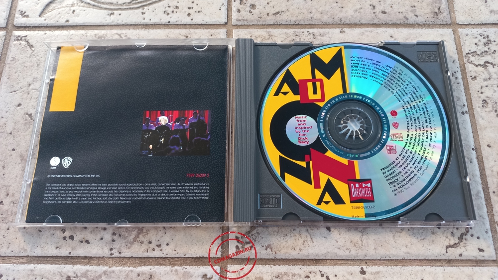 Audio CD: Madonna (1990) I'm Breathless (OST Dick Tracy) Audio CD: Madonna (1990) I'm Breathless (OST Dick Tracy)