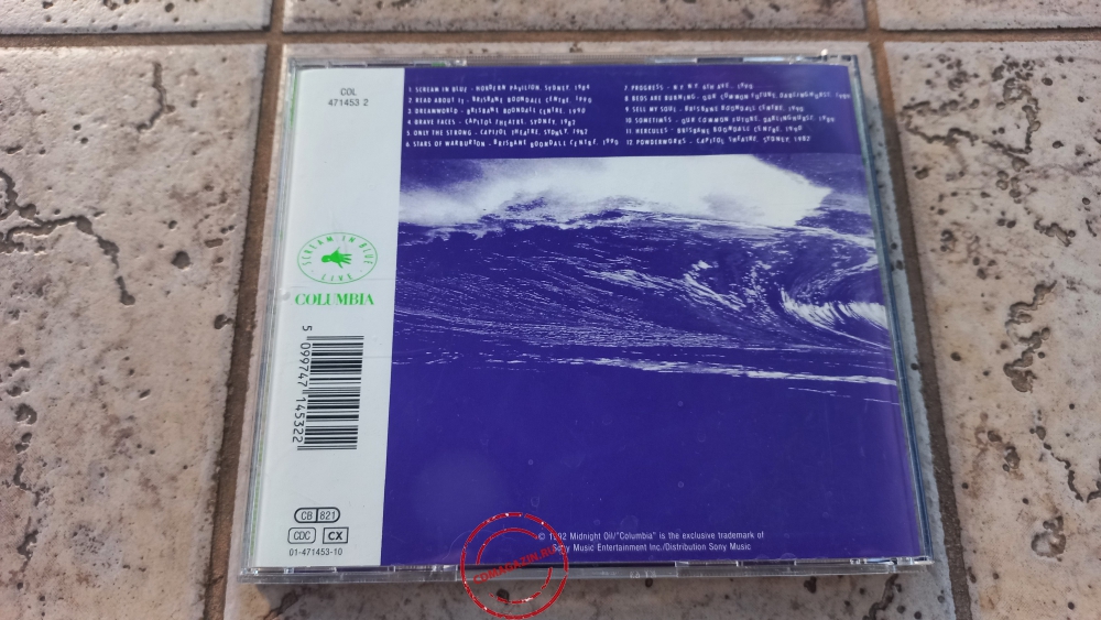 Audio CD: Midnight Oil (1992) Scream In Blue - Live Audio CD: Midnight Oil (1992) Scream In Blue - Live