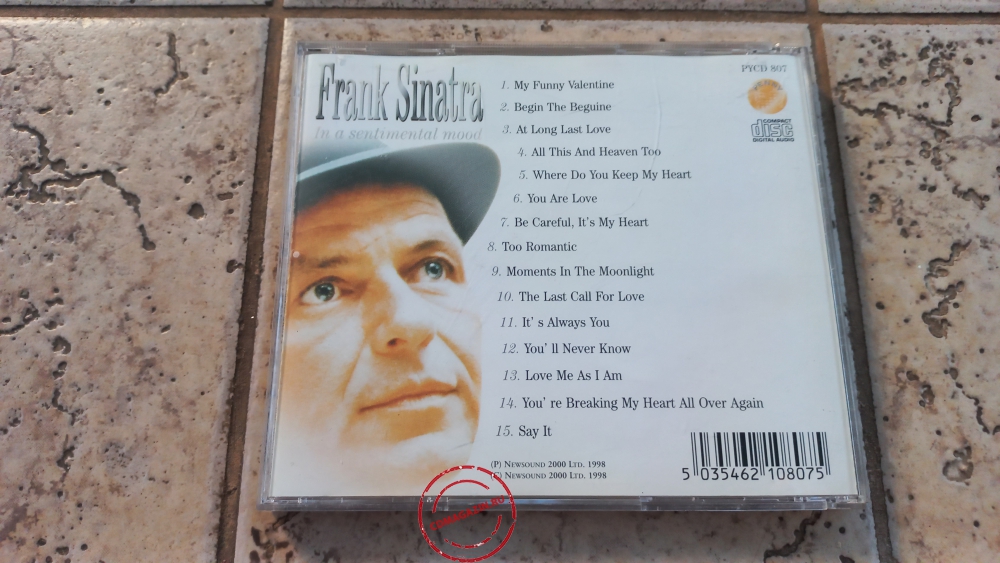 Audio CD: Frank Sinatra (1998) In A Sentimental Mood Audio CD: Frank Sinatra (1998) In A Sentimental Mood