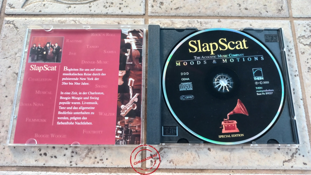 Audio CD: Slap Scat (2003) Moods & Motions Audio CD: Slap Scat (2003) Moods & Motions