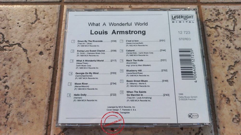 Audio CD: Louis Armstrong (1996) What A Wonderful World Audio CD: Louis Armstrong (1996) What A Wonderful World