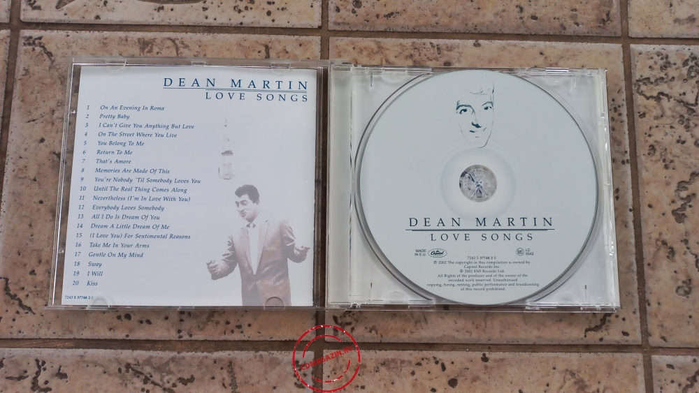 Audio CD: Dean Martin (2002) Love Songs Audio CD: Dean Martin (2002) Love Songs