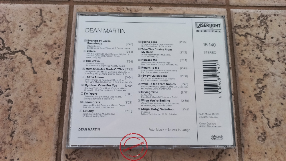 Audio CD: Dean Martin (1989) Dean Martin Audio CD: Dean Martin (1989) Dean Martin