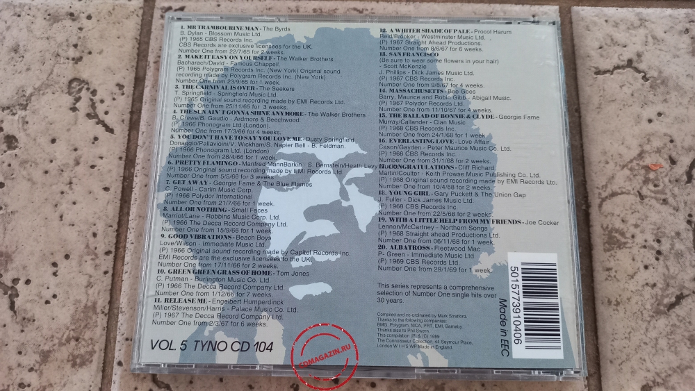 Audio CD: VA 30 Years Of Number Ones (1989) Vol. 5 Audio CD: VA 30 Years Of Number Ones (1989) Vol. 5