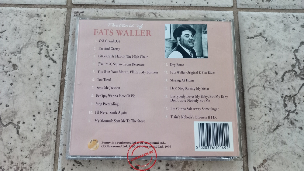 Audio CD: Fats Waller (1996) Portrait Of Fats Waller Audio CD: Fats Waller (1996) Portrait Of Fats Waller