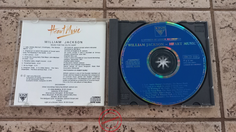 Audio CD: William Jackson (1987) Heart Music Audio CD: William Jackson (1987) Heart Music