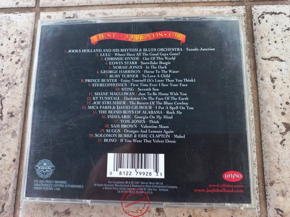 Audio CD: Jools Holland (2007) Best Of Friends Audio CD: Jools Holland (2007) Best Of Friends