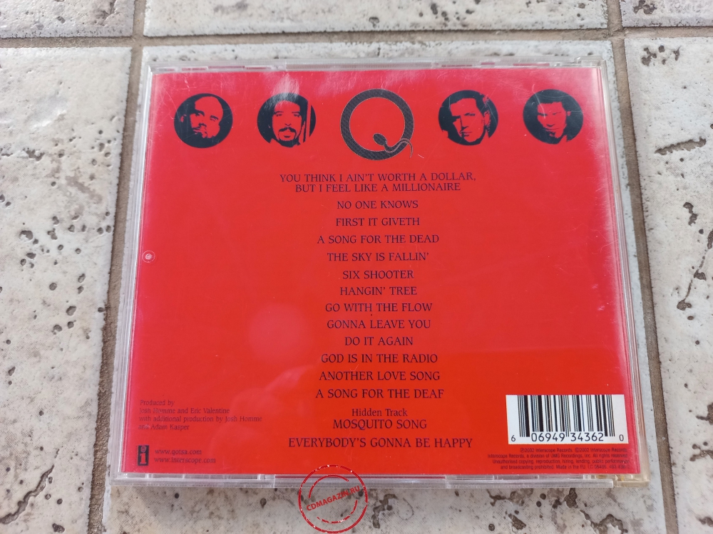 Audio CD: Queens Of The Stone Age (2002) Songs For The Deaf Audio CD: Queens Of The Stone Age (2002) Songs For The Deaf