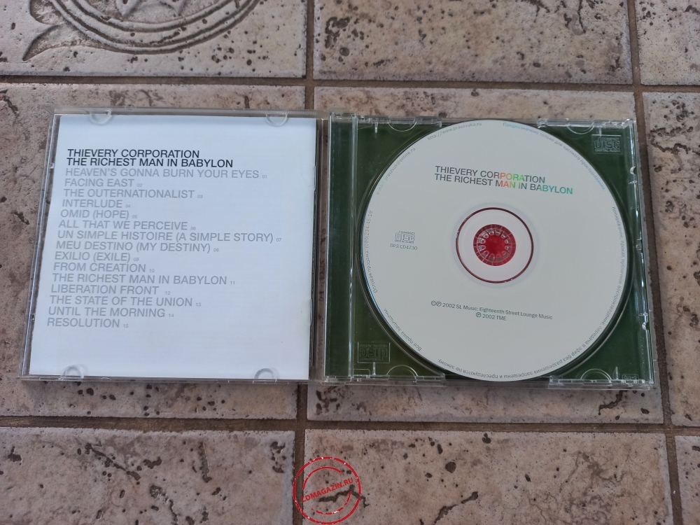 Audio CD: Thievery Corporation (2002) The Richest Man In Babylon Audio CD: Thievery Corporation (2002) The Richest Man In Babylon