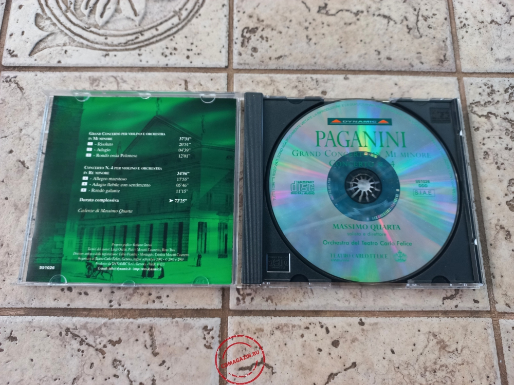 Audio CD: Niccolo Paganini (2003) Grand Concerto In Mi Minore + Concerto N.4 Audio CD: Niccolo Paganini (2003) Grand Concerto In Mi Minore + Concerto N.4