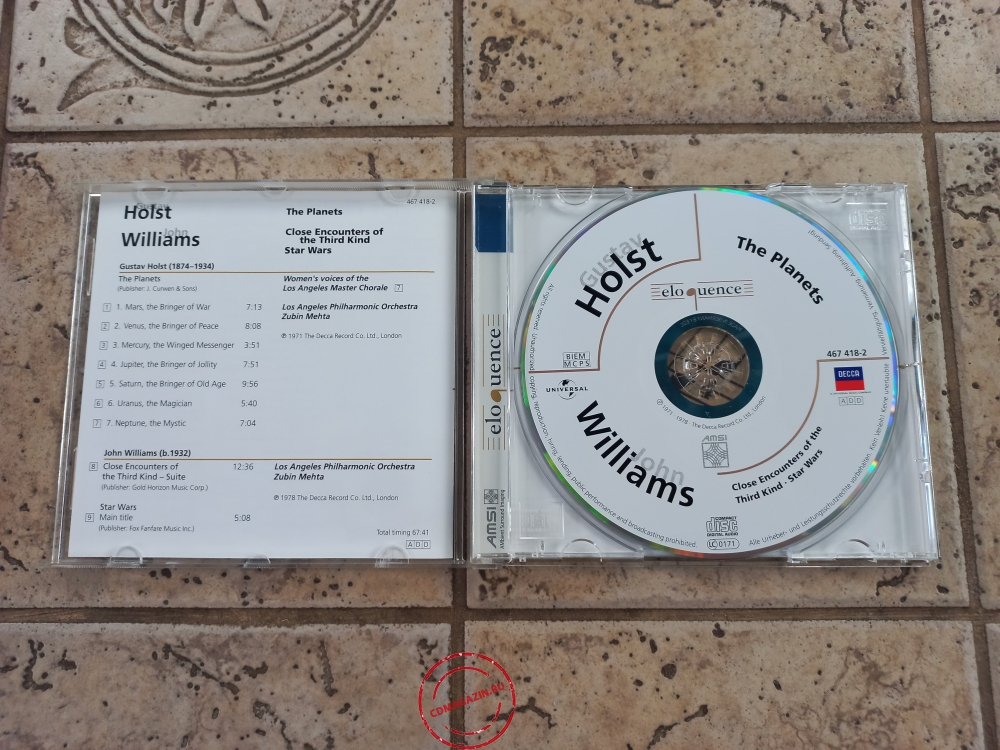 Audio CD: Gustav Holst (1971) The Planets Audio CD: Gustav Holst (1971) The Planets