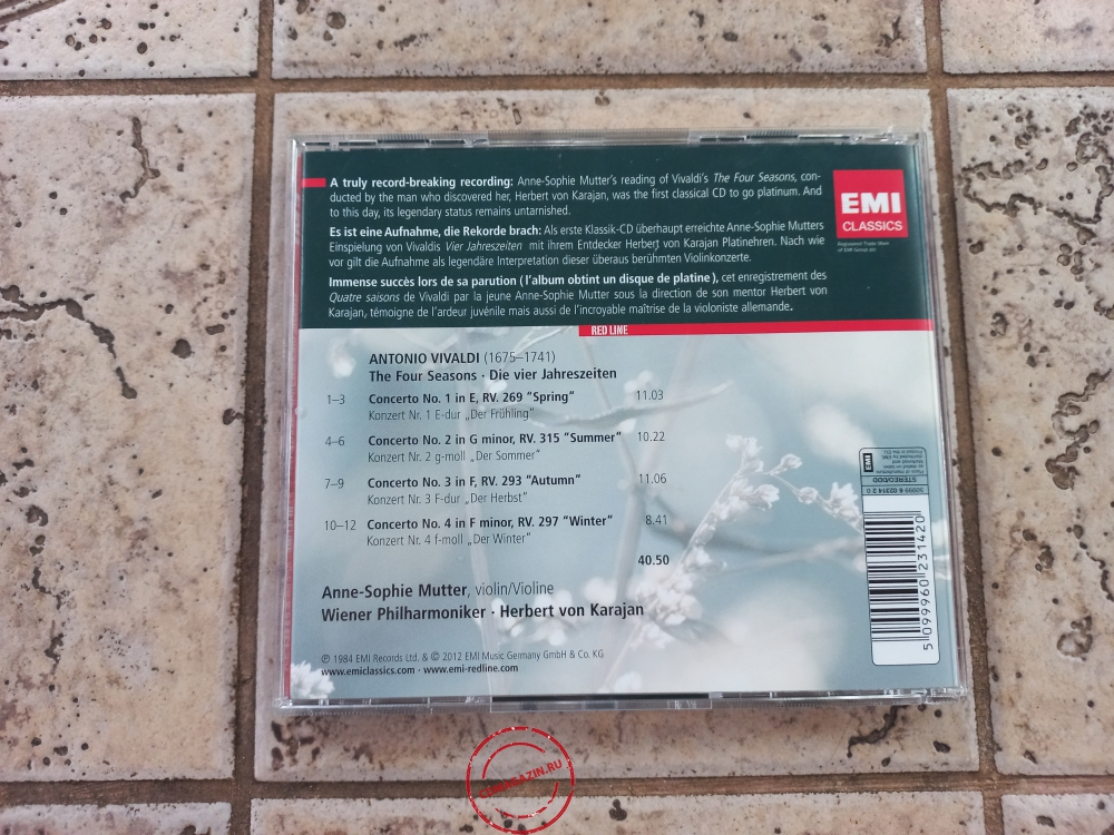 Audio CD: Antonio Vivaldi (1984) The Four Seasons Audio CD: Antonio Vivaldi (1984) The Four Seasons