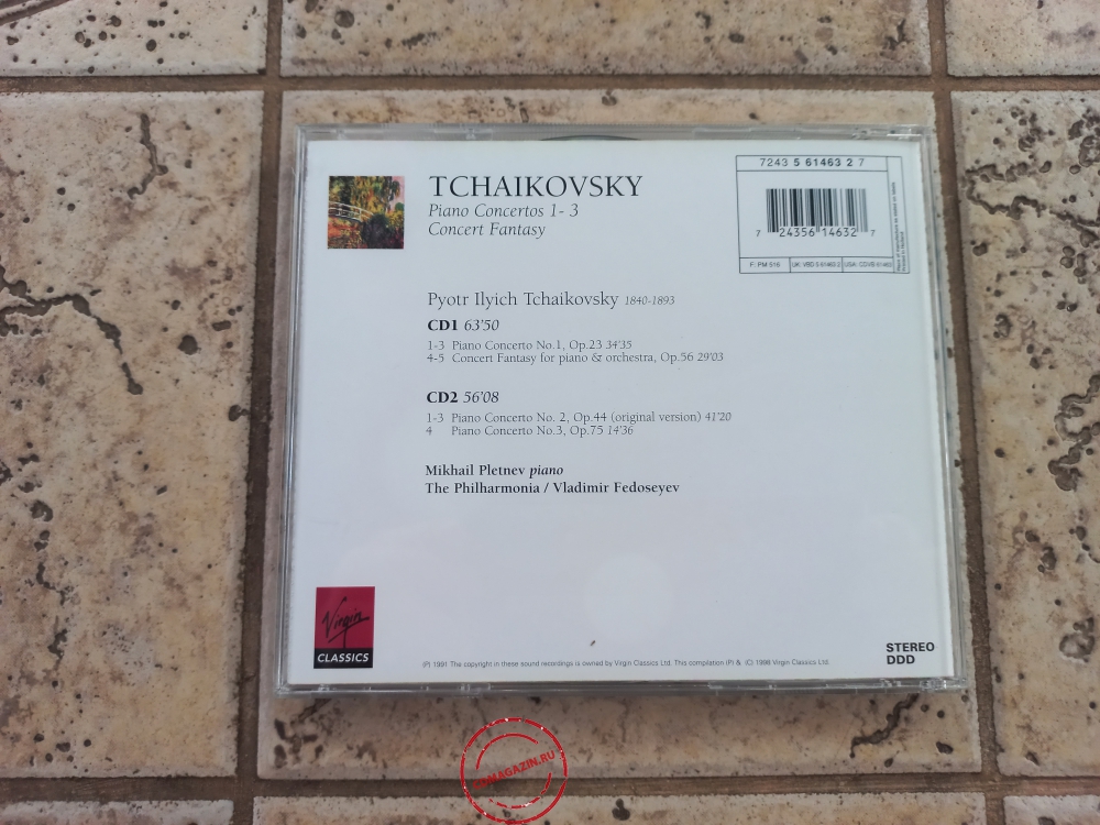 Audio CD: Mikhail Pletnev (1991) Tchaikovsky, Piano Concertos 1-3 + Concert Fantasy Audio CD: Mikhail Pletnev (1991) Tchaikovsky, Piano Concertos 1-3 + Concert Fantasy
