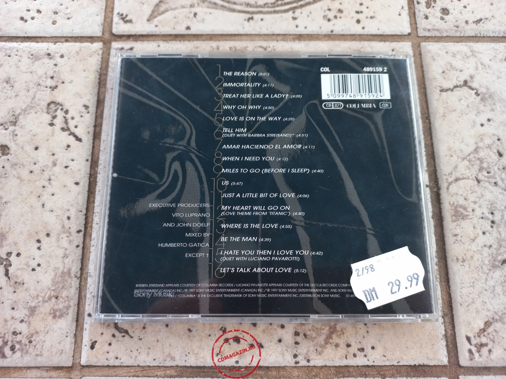 Audio CD: Celine Dion (1997) Let's Talk About Love Audio CD: Celine Dion (1997) Let's Talk About Love