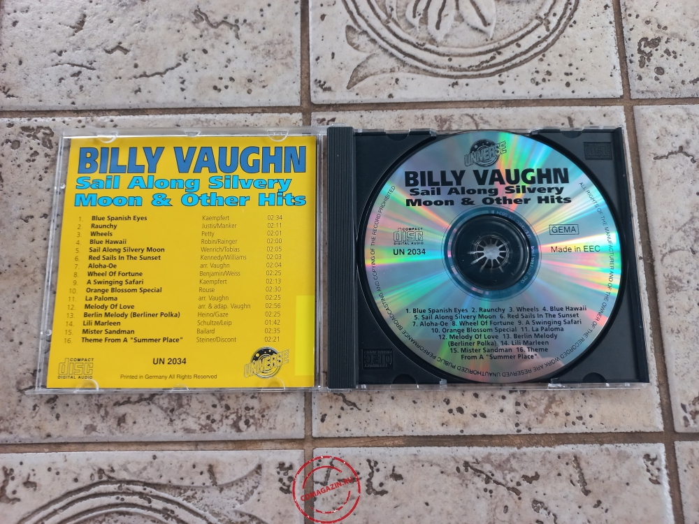 Audio CD: Billy Vaughn (1992) Sail Along Silvery Moon & Other Hits Audio CD: Billy Vaughn (1992) Sail Along Silvery Moon & Other Hits