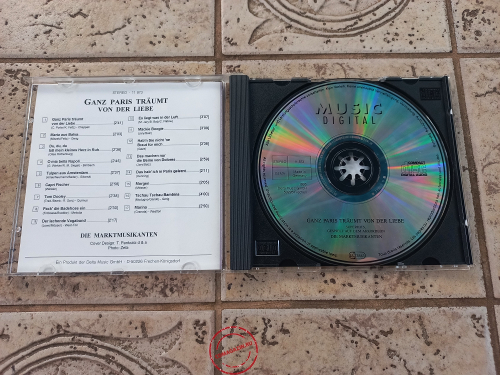 Audio CD: Die Marktmusikanten (1995) Ganz Paris Traumt Von Der Liebe Audio CD: Die Marktmusikanten (1995) Ganz Paris Traumt Von Der Liebe