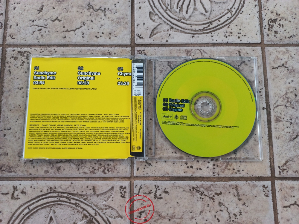 Audio CD: Dario G (1997) Sunchyme Audio CD: Dario G (1997) Sunchyme