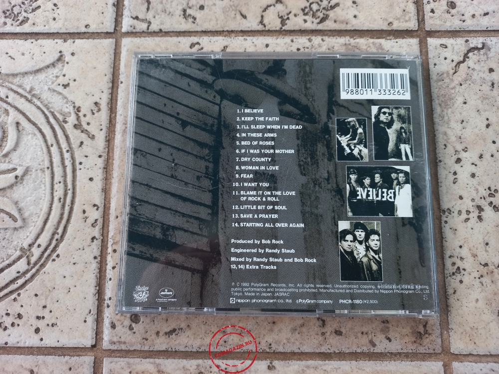 Audio CD: Bon Jovi (1992) Keep The Faith Audio CD: Bon Jovi (1992) Keep The Faith