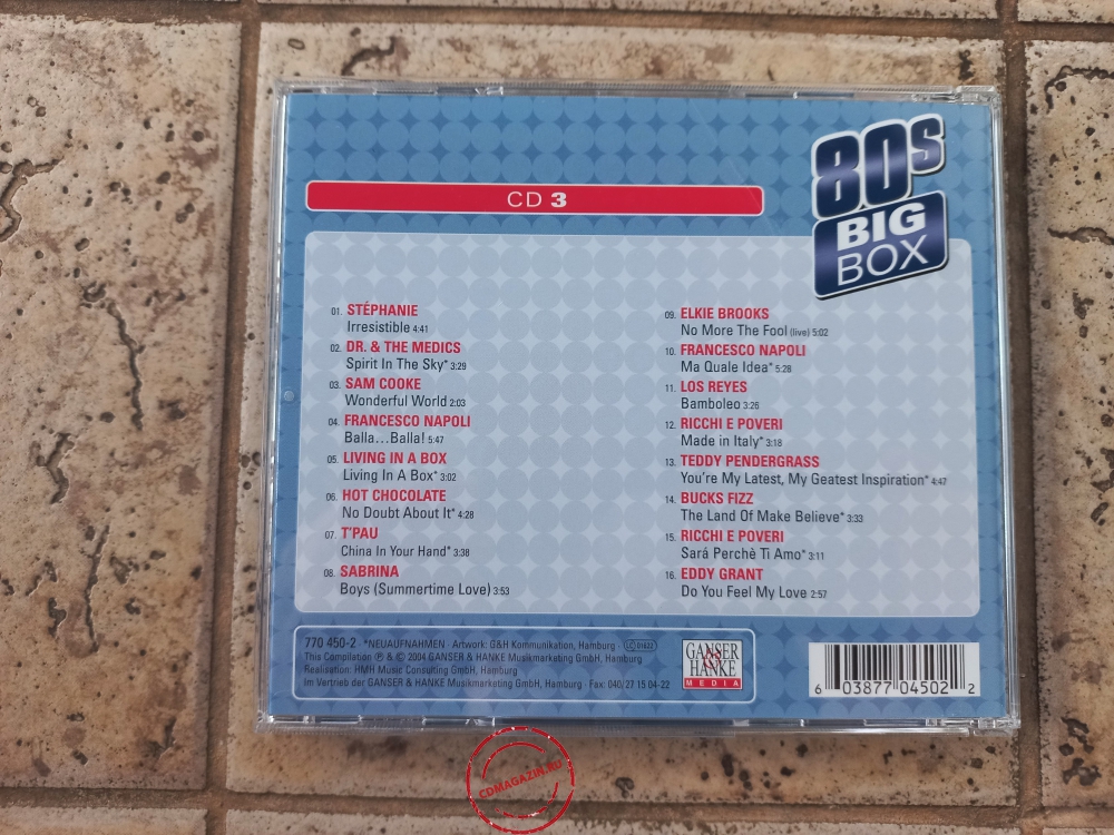 Audio CD: VA 80s Bigbox (2004) 50 Tracks