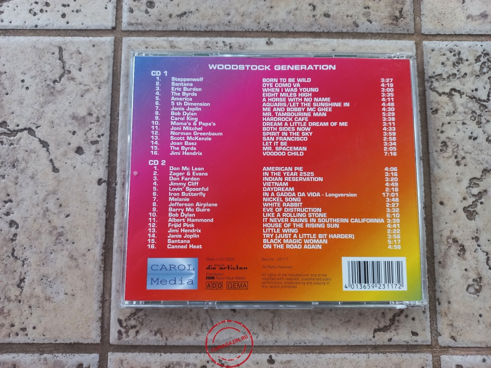 Audio CD: VA Woodstock Generation (2004) Compilation