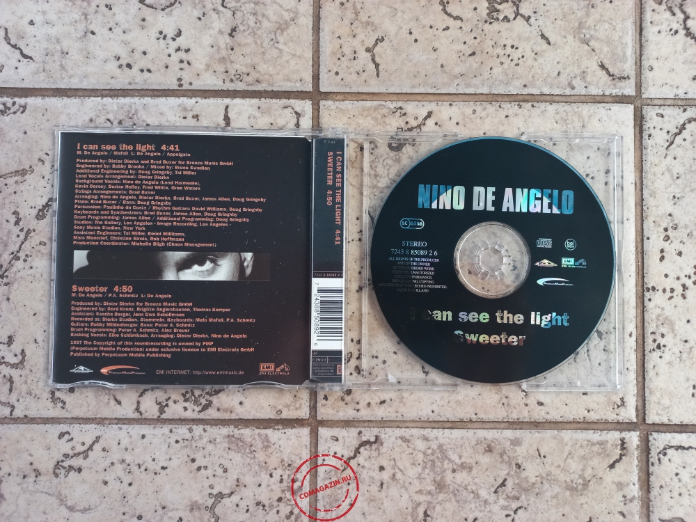 Audio CD: Nino De Angelo (1997) I Can See The Light