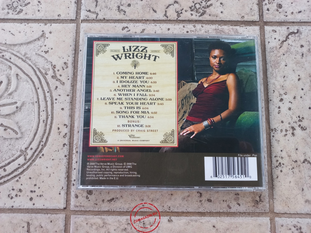Audio CD: Lizz Wright (2008) The Orchard