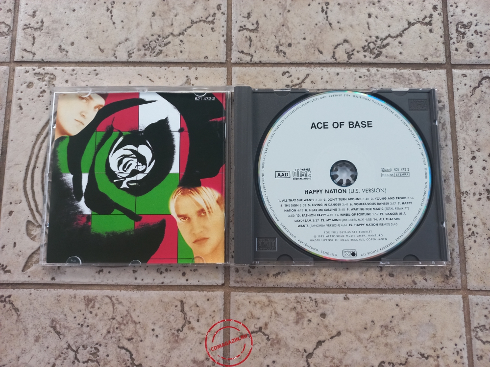 Audio CD: Ace Of Base (1993) Happy Nation (U.S. Version) Audio CD: Ace Of Base (1993) Happy Nation (U.S. Version)
