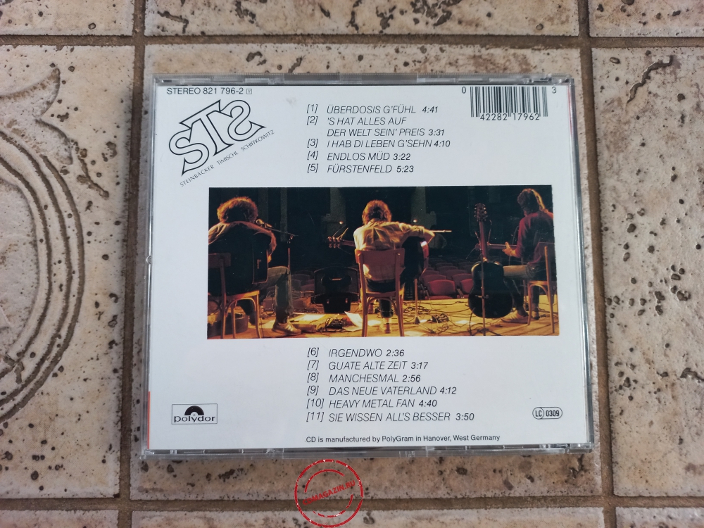 Audio CD: STS (3) (1984) Uberdosis G'fuhl Audio CD: STS (3) (1984) Uberdosis G'fuhl