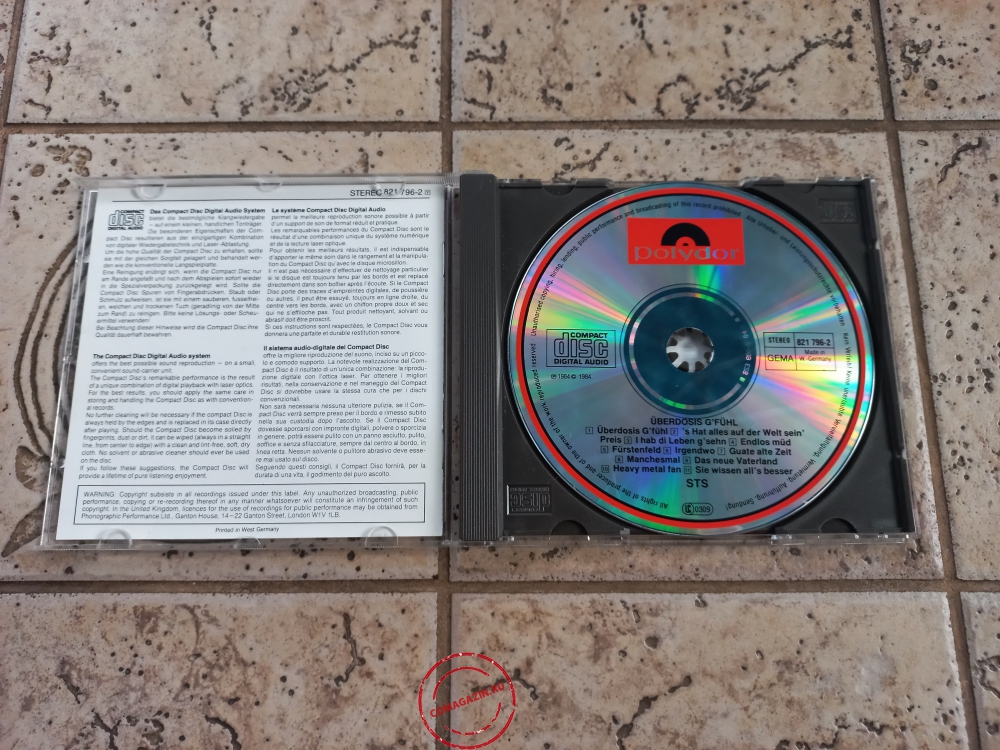Audio CD: STS (3) (1984) Uberdosis G'fuhl Audio CD: STS (3) (1984) Uberdosis G'fuhl