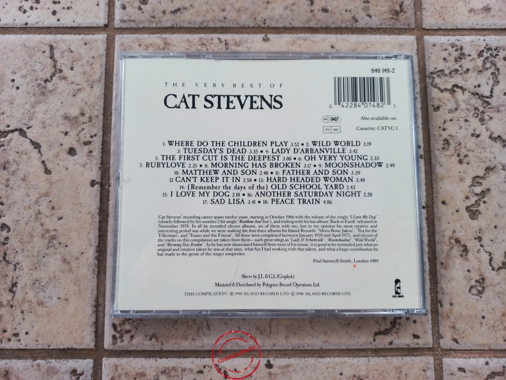 Audio CD: Cat Stevens (1990) The Very Best Of Cat Stevens Audio CD: Cat Stevens (1990) The Very Best Of Cat Stevens