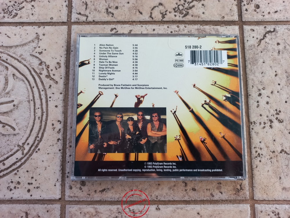 Audio CD: Scorpions (1993) Face The Heat Audio CD: Scorpions (1993) Face The Heat