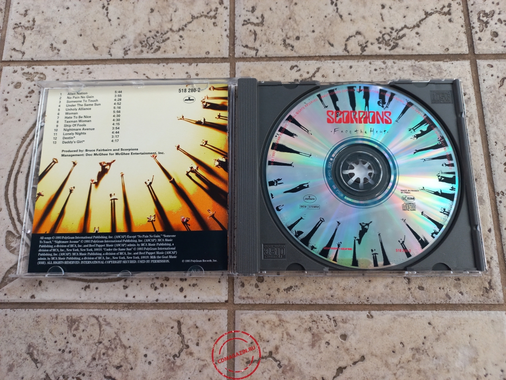 Audio CD: Scorpions (1993) Face The Heat Audio CD: Scorpions (1993) Face The Heat