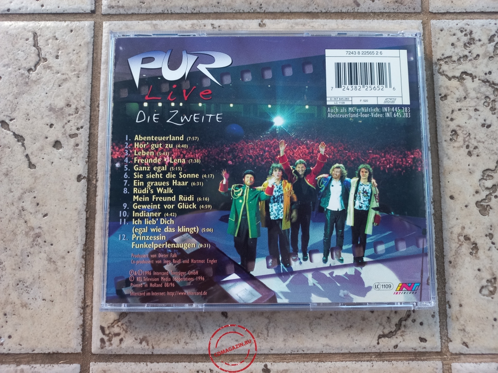 Audio CD: Pur (1996) Live - Die Zweite Audio CD: Pur (1996) Live - Die Zweite