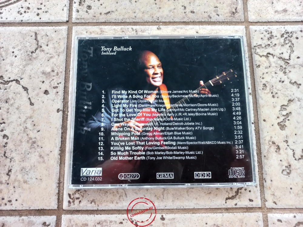 Audio CD: Tony Bulluck (2005) Imblued Audio CD: Tony Bulluck (2005) Imblued