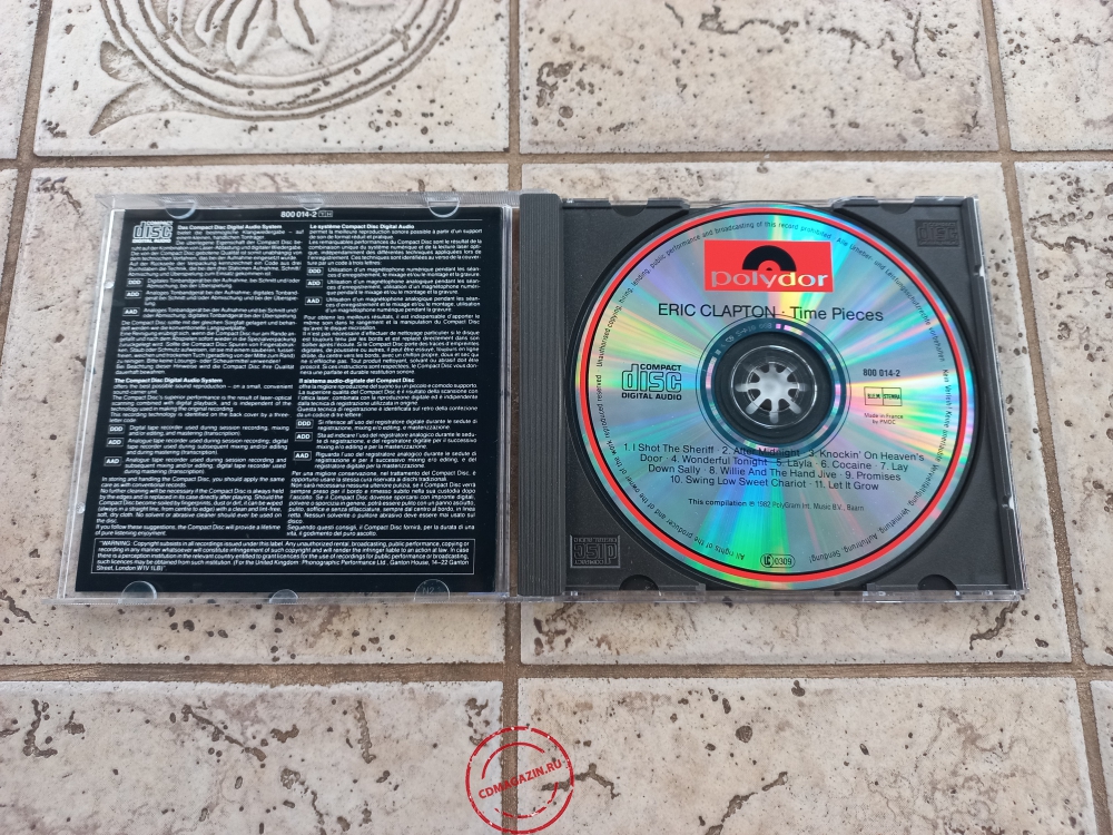 Audio CD: Eric Clapton (1982) Time Pieces (The Best Of) Audio CD: Eric Clapton (1982) Time Pieces (The Best Of)