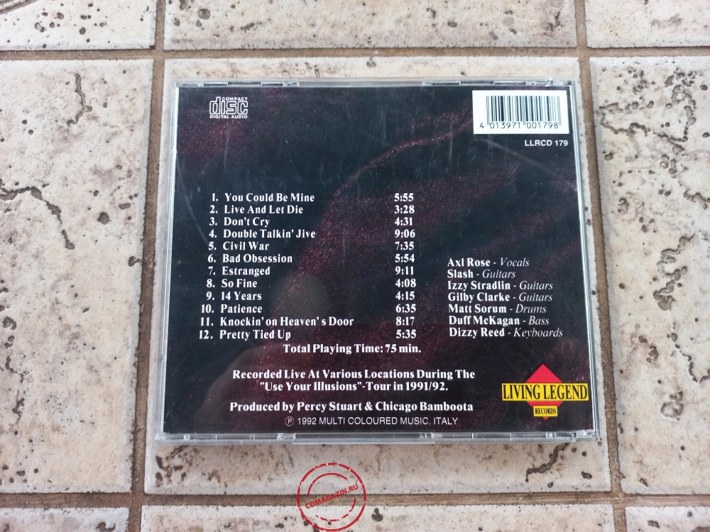 Audio CD: Guns N' Roses (1992) Best Of Guns N' Roses - Live In Concert Audio CD: Guns N' Roses (1992) Best Of Guns N' Roses - Live In Concert