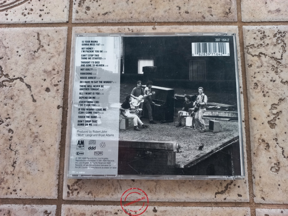 Audio CD: Bryan Adams (1991) Waking Up The Neighbours Audio CD: Bryan Adams (1991) Waking Up The Neighbours