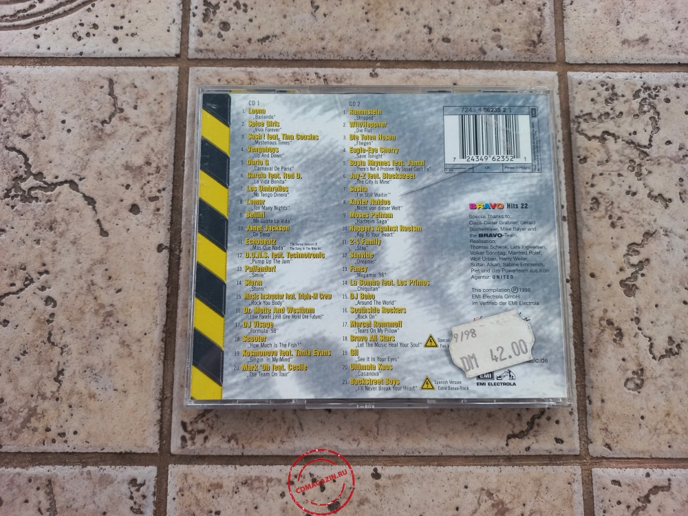 Audio CD: VA Bravo (1998) Hits 22 Audio CD: VA Bravo (1998) Hits 22