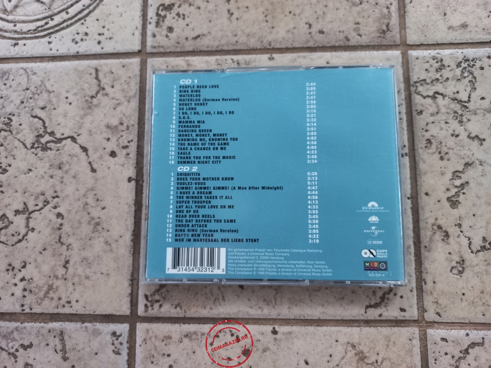 Audio CD: ABBA (1999) The Complete Singles Collection Audio CD: ABBA (1999) The Complete Singles Collection
