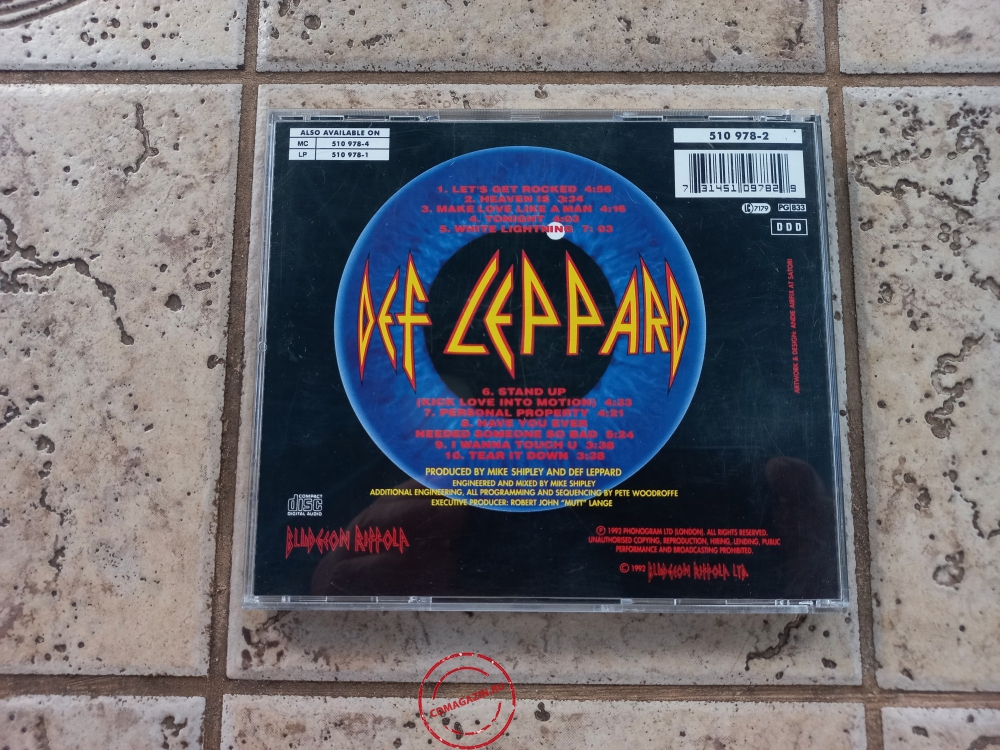 Audio CD: Def Leppard (1992) Adrenalize Audio CD: Def Leppard (1992) Adrenalize